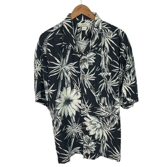 BF1509 Mens Tommy Bahama Beach Brand 100% Silk Hawaiian Button Down Shirt XL - Picture 1 of 4